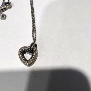 David Yurman Heart Necklace w Diamonds